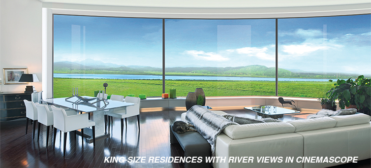 King Size residences with River views