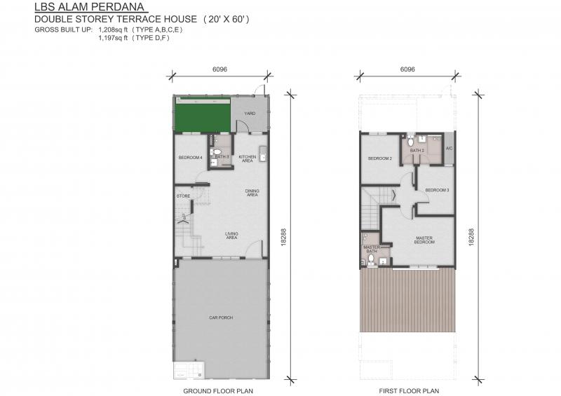 Terraced House Floor Plan Malaysia