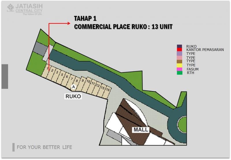 Jatiasih Central City dijual  Rumah.com