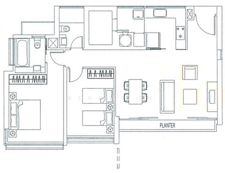Rivergate, 99 Robertson Quay, 2 Bedrooms, 1,023 sqft, Apartment For Rent, by Wendi Soh, 10242420 - 2Bed-1,023 sqft - PropertyGuru.com.sg