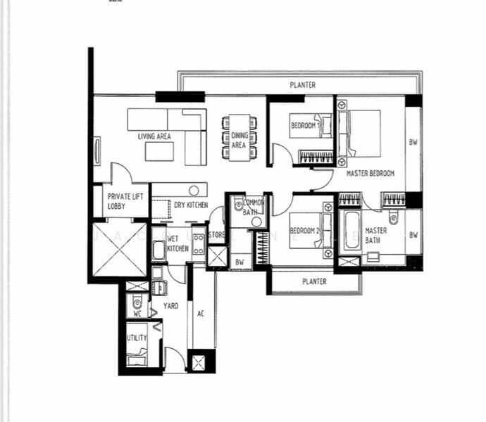 The Suites @ Central, 57B Devonshire Road, 3 Bedrooms, 1,367 sqft, Condominium For Rent, by Jacqueline Lee, 10754366 - PropertyGuru.com.sg