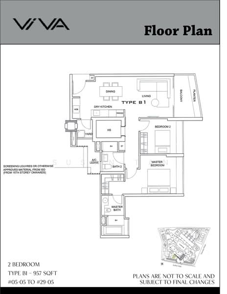 VIVA, 2 Suffolk Walk, 2 Bedrooms, 958 sqft, Condominium For Rent, by Susan Tan, 11197168 - PropertyGuru.com.sg