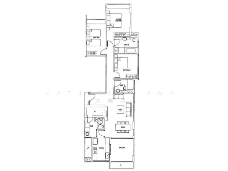 The Wharf Residence, 7 Tong Watt Road, 3 Bedrooms, 1,453 sqft, Condominium For Rent, by Katherine Ang 洪佩真, 11916007 - 3Beds-1,453sqft - PropertyGuru.com.sg