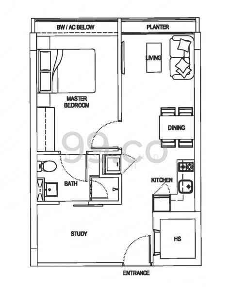 Siglap V, 2 First Street, 1 Bedroom, 517 sqft, Condominium For Sale, by Desmond Kuah, 11979568 - PropertyGuru.com.sg