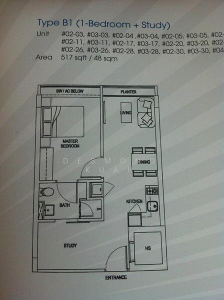 1Bed-517 sqft