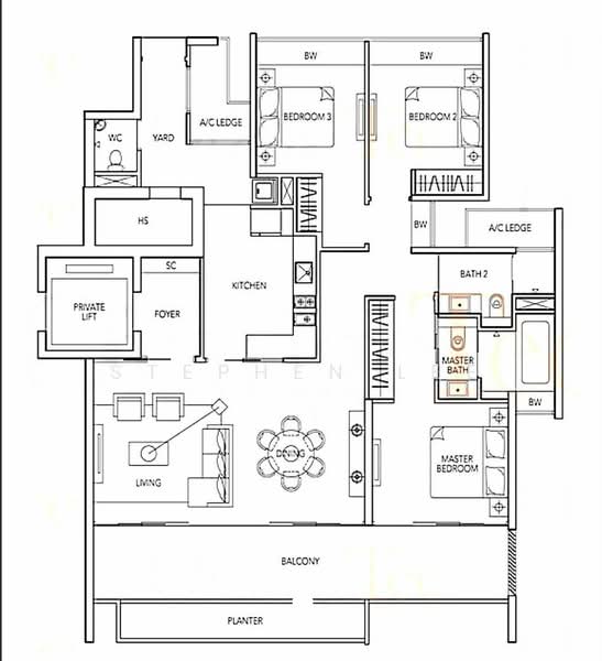 Parvis, 12 Holland Hill, 3 Bedrooms, 1,700 sqft, Condominium For Rent, by Stephen Lee, 12058954 - PropertyGuru.com.sg