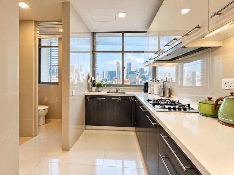 The Wharf Residence, 15 Tong Watt Road, Orchard / River Valley, 2 Bedrooms, 1,012 sqft, Condominium For Rent, by Ashlyn Aw 胡欣慧, 12087880 - Kitchen - PropertyGuru.com.sg