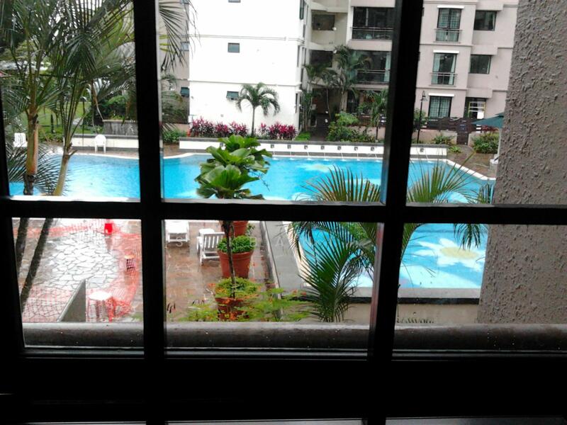 Pool view from Living hall