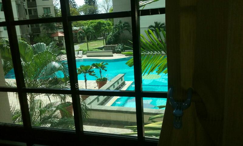 Pool view from room