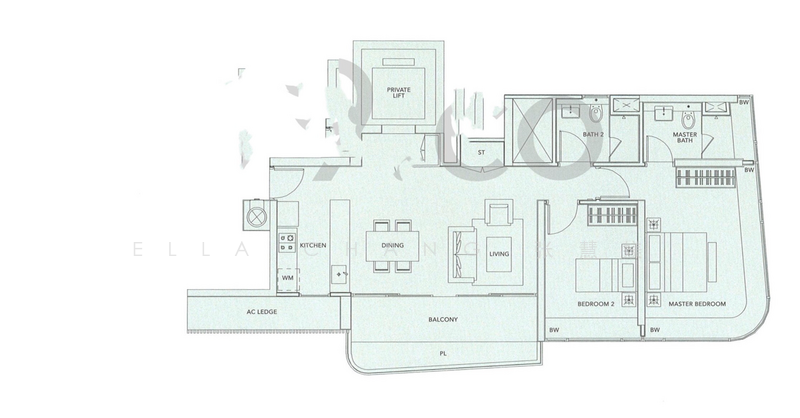 Trilight, 9 Newton Road, Newton / Novena, 2 Bedrooms, 1,195 sqft, Condominium For Rent, by Ella Chang 张慧媄, 12955996 - PropertyGuru.com.sg