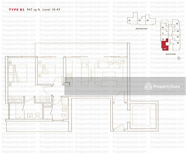 2Bed-947 sqft