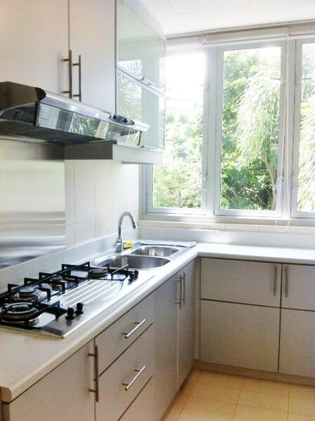 Kitchen with Greenery View
