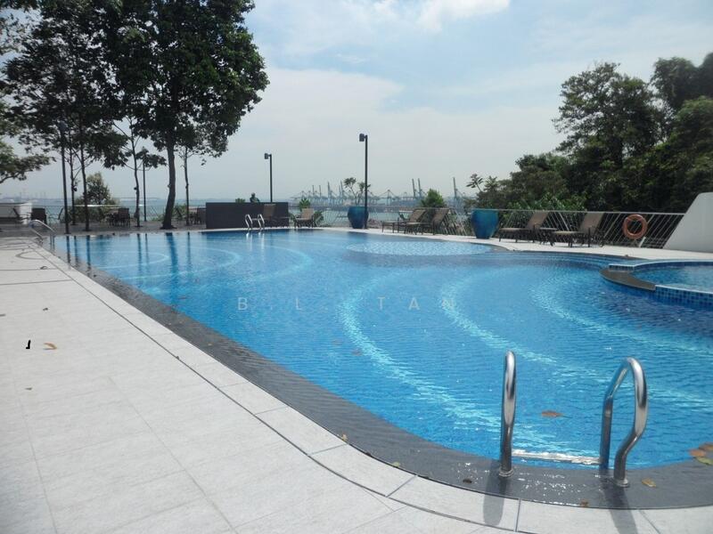 Inviting huge pool on top of the highest point of The Peak .