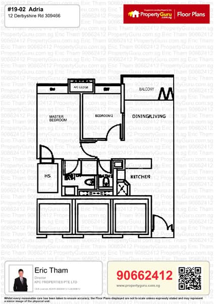Adria, 12 Derbyshire Road, 2 Bedrooms, 689 sqft, Condominium For Rent, by Eric Tham, 14197486 - PropertyGuru.com.sg