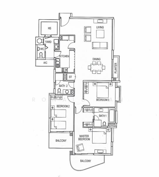 The Imperial, 3 Jalan Rumbia, 3 Bedrooms, 1,722 sqft, Condominium For Rent, by Ronald Tan, 14570067 - PropertyGuru.com.sg