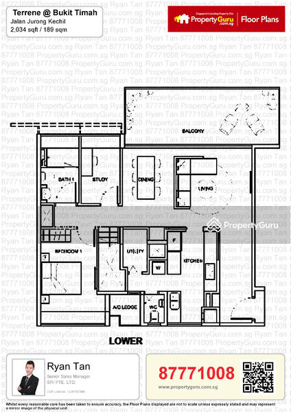 Terrene at Bukit Timah, 2 Toh Tuck Road, 3 Bedrooms, 2,034 sqft, Condominium For Rent, by Ryan Tan 陈建忠, 14626099 - PropertyGuru.com.sg