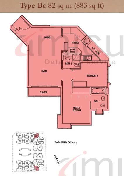 Robertson 100, 100 Robertson Quay, 2 Bedrooms, 883 sqft, Apartment For Rent, by Jack Teo, 14743481 - PropertyGuru.com.sg