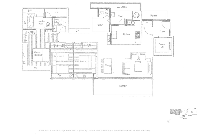 3Bed-1,507 sqft
