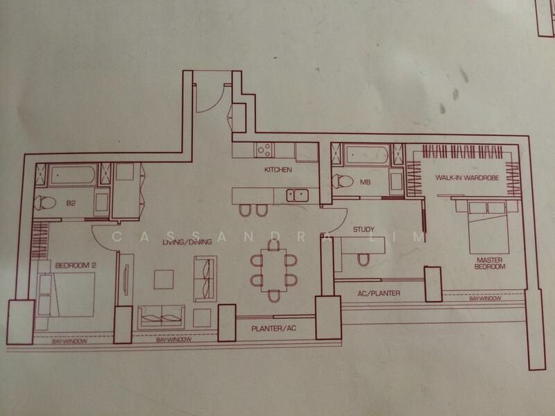 2Bed-1,356 sqft