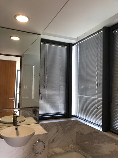 Master toilet with long bath