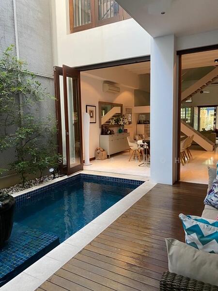 Blair road Short Term Lease, Blair Road, 3 Bedrooms, 4,240 sqft, Conservation House For Rent, by Jessica Teoh, 15249878 - Water feature area - PropertyGuru.com.sg