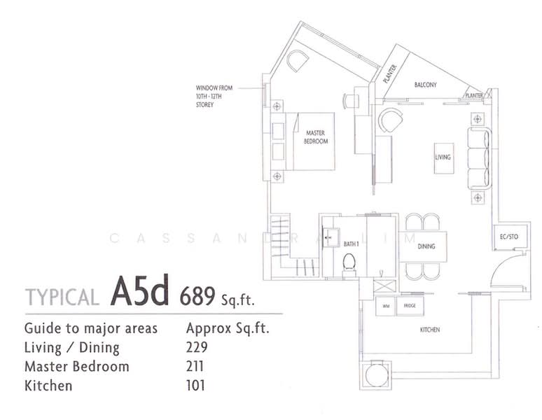 Visioncrest, 37 Oxley Rise, 1 Bedroom, 689 sqft, Apartment For Rent, by Cassandra Lim, 15387905 - PropertyGuru.com.sg