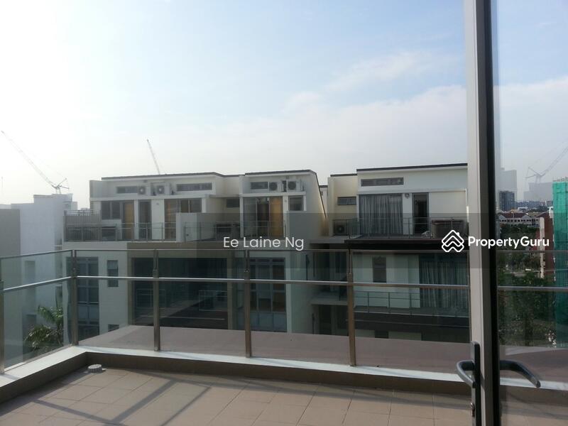 View from upper terrace