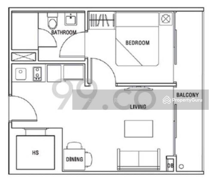 Melosa, 28 Lorong 28 Geylang, Eunos / Geylang / Paya Lebar, 1 Bedroom, 431 sqft, Condominium For Rent, by Lucas Chen 陈昭才, 15539057 - PropertyGuru.com.sg
