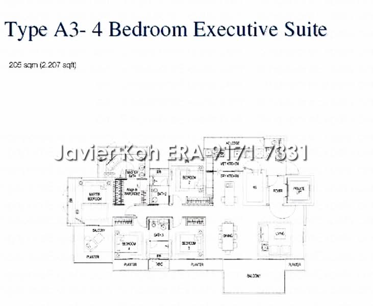 Meier Suites, 10 Margate Road, 4 Bedrooms, 2,207 sqft, Apartment For Rent, by Javier Koh, 16128439 - PropertyGuru.com.sg