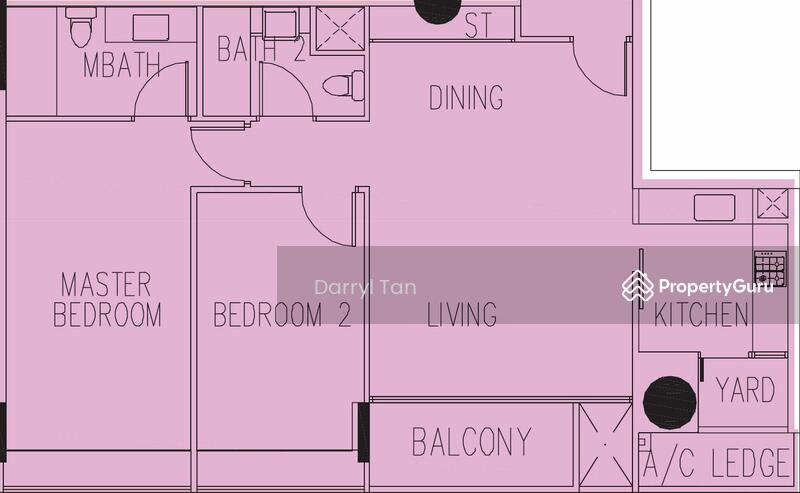 2Bed-1,076 sqft