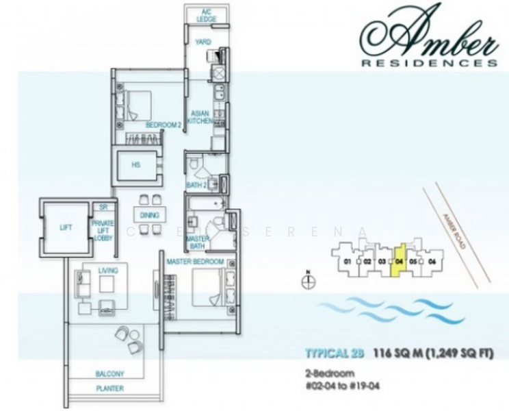Amber Residences, 50 Amber Road, 2 Bedrooms, 1,249 sqft, Apartment For Rent, by Cheu Serena, 16591137 - PropertyGuru.com.sg