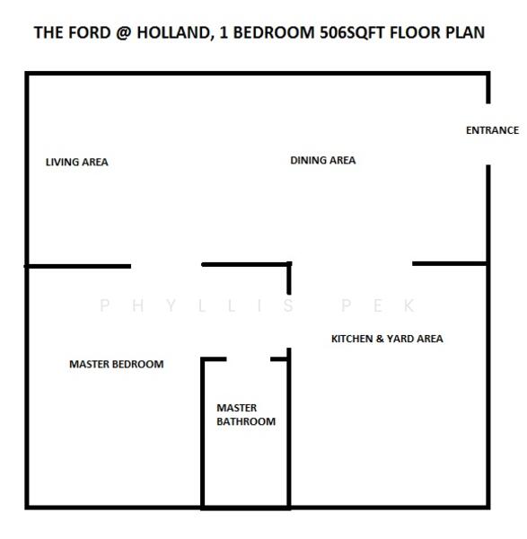 1Bed-506 sqft