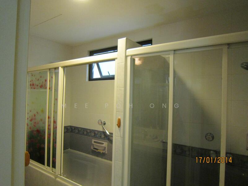 Master bathroom with bath tub