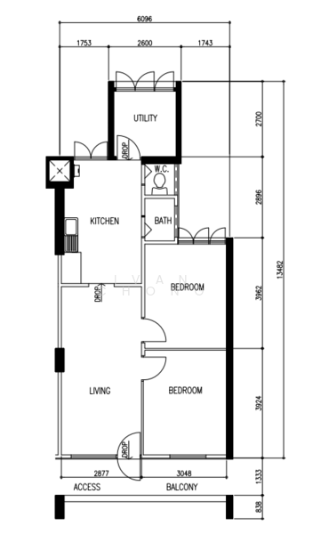 Holland Village MRT Great Condition 2 plus utility, Holland Close, 2 Bedrooms, 743 sqft, HDB Flat For Rent, by Ivan Chong, 16878697 - PropertyGuru.com.sg
