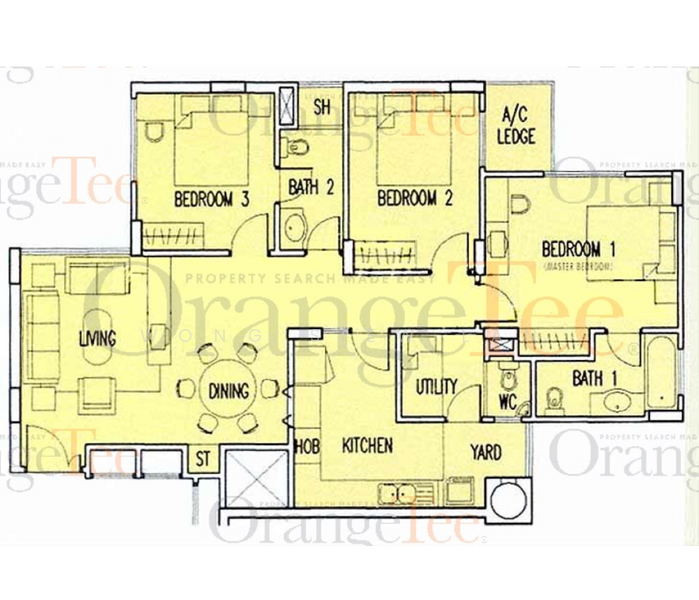 Claremont, 161 Killiney Road, 3 Bedrooms, 1,120 sqft, Apartment For Rent, by Wong Siew Lan, 16955072 - PropertyGuru.com.sg