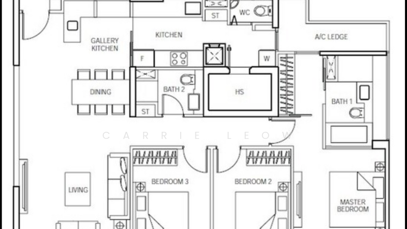 3Beds-1,335sqft