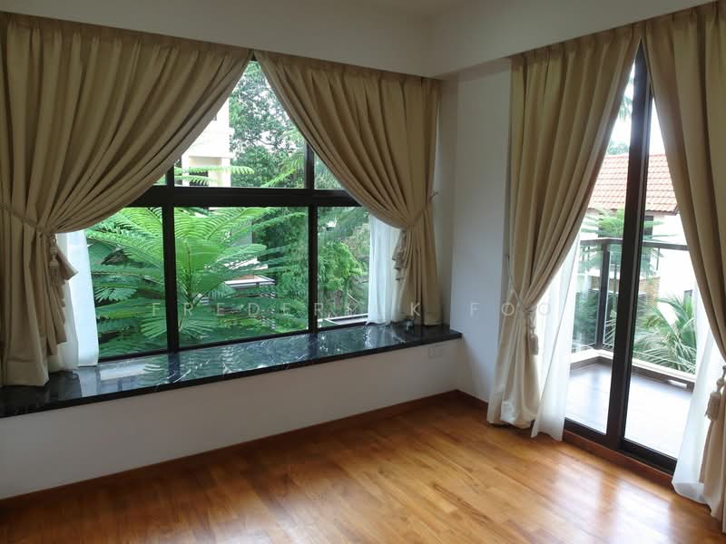 Eleven @ Holland, 11 Holland Link, 5 Bedrooms, 3,735 sqft, Cluster House For Rent, by Frederick Foo, 17919559 - Bedroom 1 with lush greenery view - PropertyGuru.com.sg