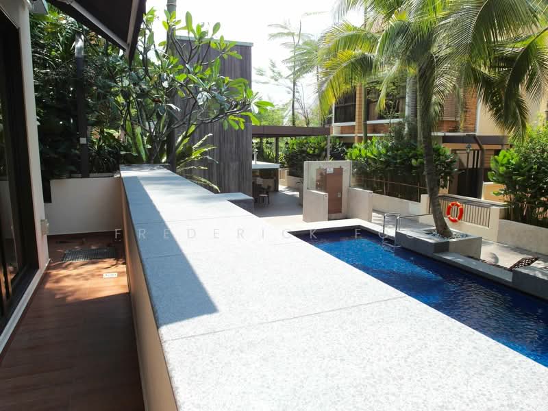 Eleven @ Holland, 11 Holland Link, 5 Bedrooms, 3,735 sqft, Cluster House For Rent, by Frederick Foo, 17919559 - Pool beside the house - PropertyGuru.com.sg