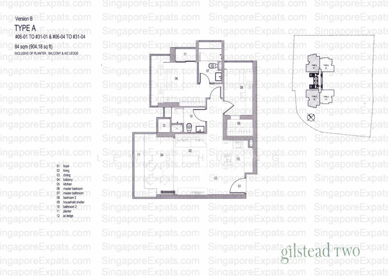 2Bed-904 sqft