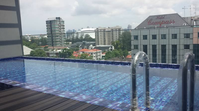 Prime Residence, 41 Lorong 22 Geylang, 1 Bedroom, 409 sqft, Condominium For Rent, by Felicia Ang, 18143375 - Pool Deck - PropertyGuru.com.sg