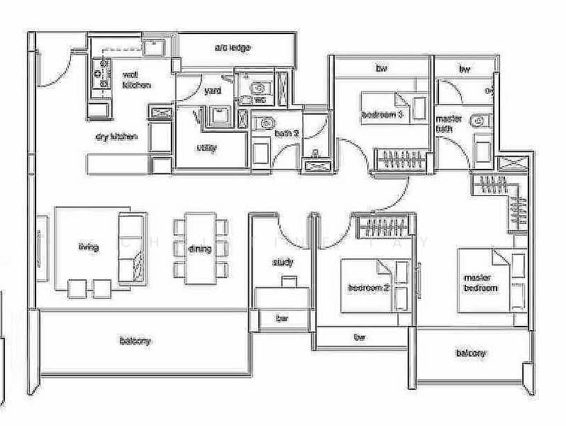Hundred Trees Condominium For Sale at S$ 2,735,000 | PropertyGuru Singapore - 3Bed-1,302 sqft