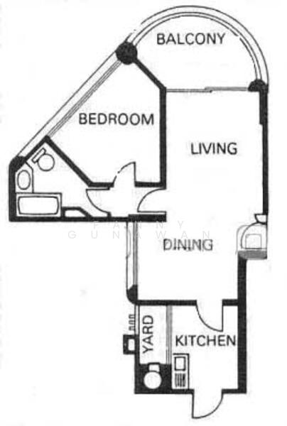1Bed-732 sqft