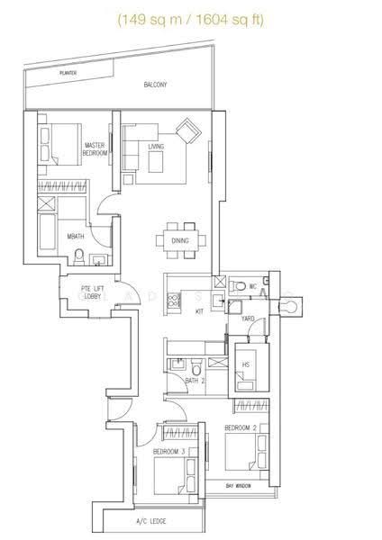 Marina Bay Suites, 3 Central Boulevard, Boat Quay / Raffles Place / Marina, 3 Bedrooms, 1,603 sqft, Apartment For Rent, by Gladys Foo, 18404512 - PropertyGuru.com.sg