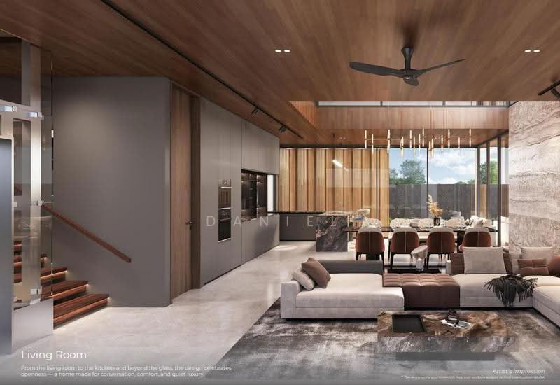 Brand New Detached 1km to RGPS 400m to MRT 6Ave @ Vanda Vic, Vanda Road/Vanda Drive/Jalan Naga Sari/, Newton / Novena, 5 Bedrooms, 8,100 sqft, Detached House For Sale, by Daniel Ling, 1853232 - Living Room - PropertyGuru.com.sg