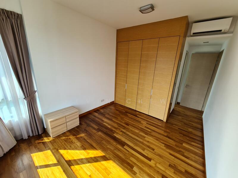 Masters bedroom view from edge of bedroom