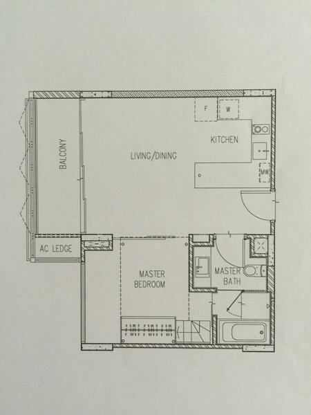 1Bed-614 sqft