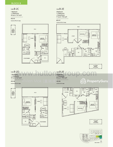 2Bed-527 sqft