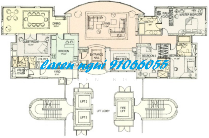 Four Seasons Park, 8 Cuscaden Walk, 4 Bedrooms, 2,875 sqft, Condominium For Rent, by Laren Ngui 魏士传, 18631516 - 3Beds-904sqft - PropertyGuru.com.sg