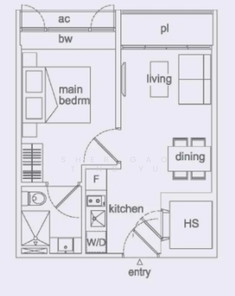 RV Edge, 2 Shanghai Road, 1 Bedroom, 377 sqft, Condominium For Rent, by Sher Gao Ting Yu, 18640662 - PropertyGuru.com.sg