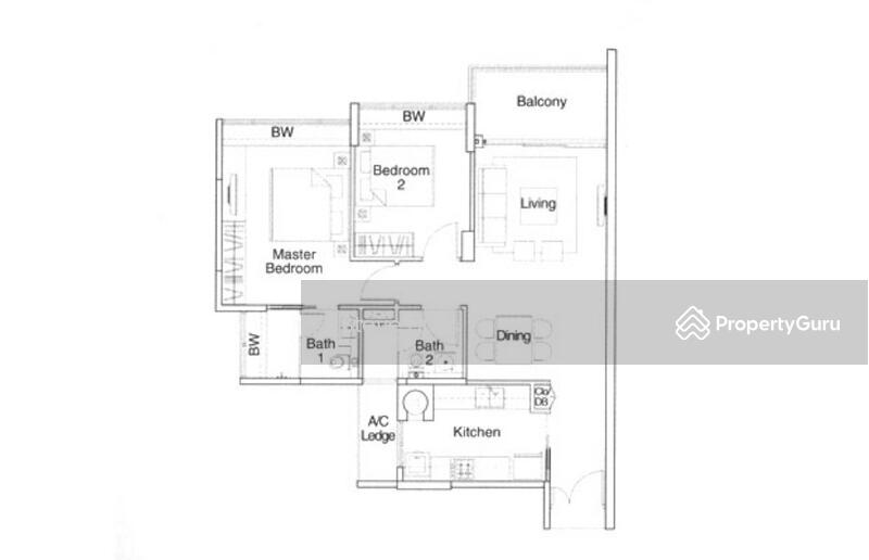 2Bed-1,044 sqft